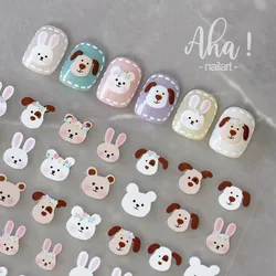 1PCS Cartoon Cute Dog Nail Stickers Japanese-style Stickers Nail Stickers Nail Decoration Frosted Thin Transparent Adhesive Nail