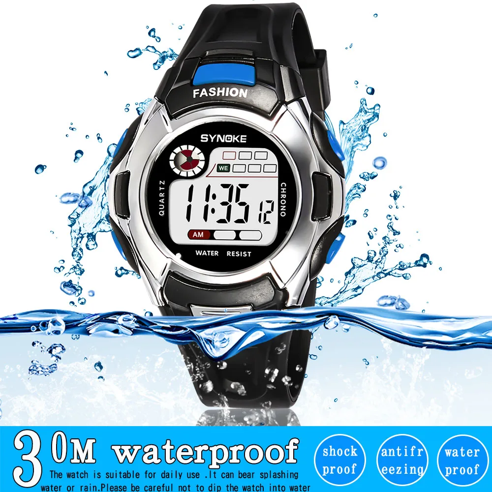 

SYNOKE Kids Watches Sport Children's Watch Multifunctional Waterproof Boys Girls Clocks Alarm Date Sports Digital Watch 2019 New