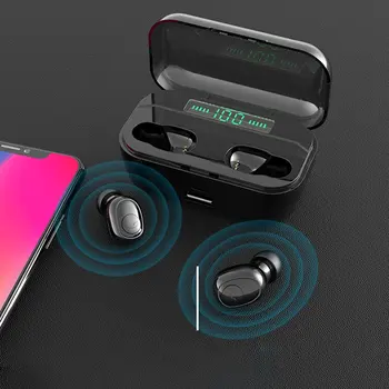 

Headphones Stereo Sound Headphones Dual Pass With Wireless Charging Function Charging Bin Headphones