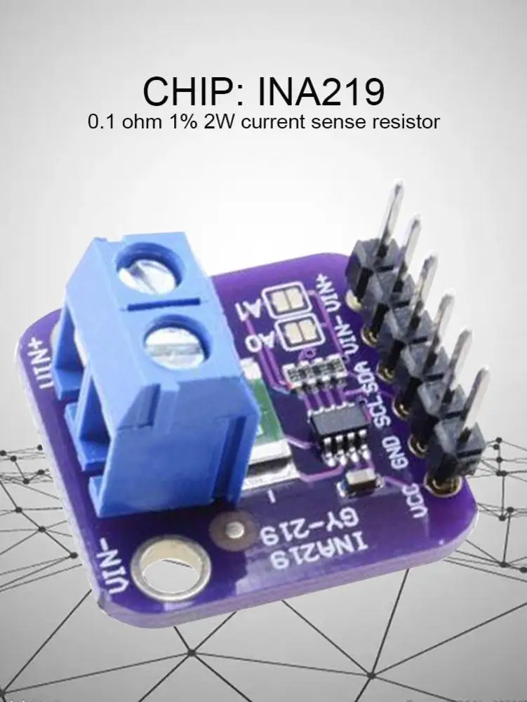 GY INA219 цифровой модуль датчика тока IEC высокой точности фиолетовый|Сумки и чехлы