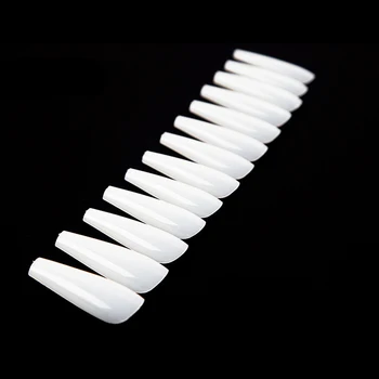 

600 Pcs Long Ballerina Nails Fake Nails Tips Full Cover Artificial Nail Art Acrylic Manicure Tools