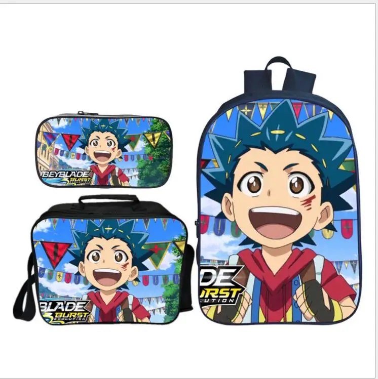 Комплект из 3 предметов; рюкзак для мальчиков; BEYBLADE BURST; школьные сумки для студентов; лучшие подарки; детские школьные сумки с героями мультфильмов; Mochila Escolar - Цвет: as pictures