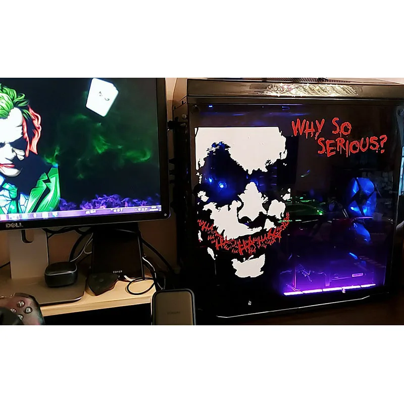 Serius Joker Wajah Vinil Stiker Mobil 