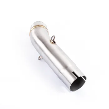 

Universal 51mm Motorcycle Exhaust middle pipe Link Pipe Stainless steel for HONDA CB400 Full System cb 400 exhaust Slip-On