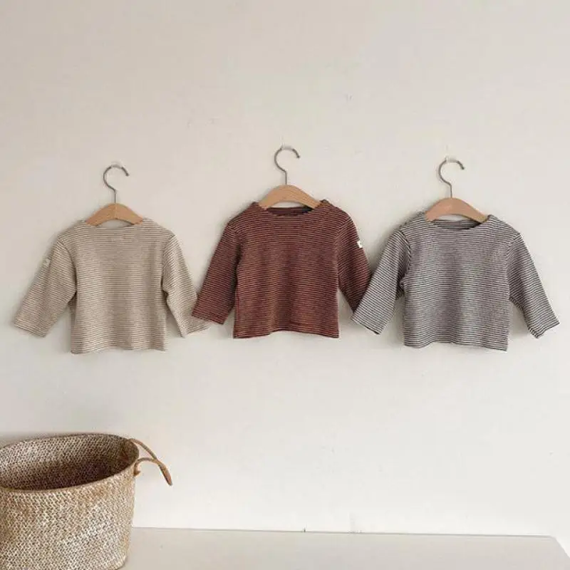 Детская одежда осень 2020 новая детская футболка с длинными рукавами топы для