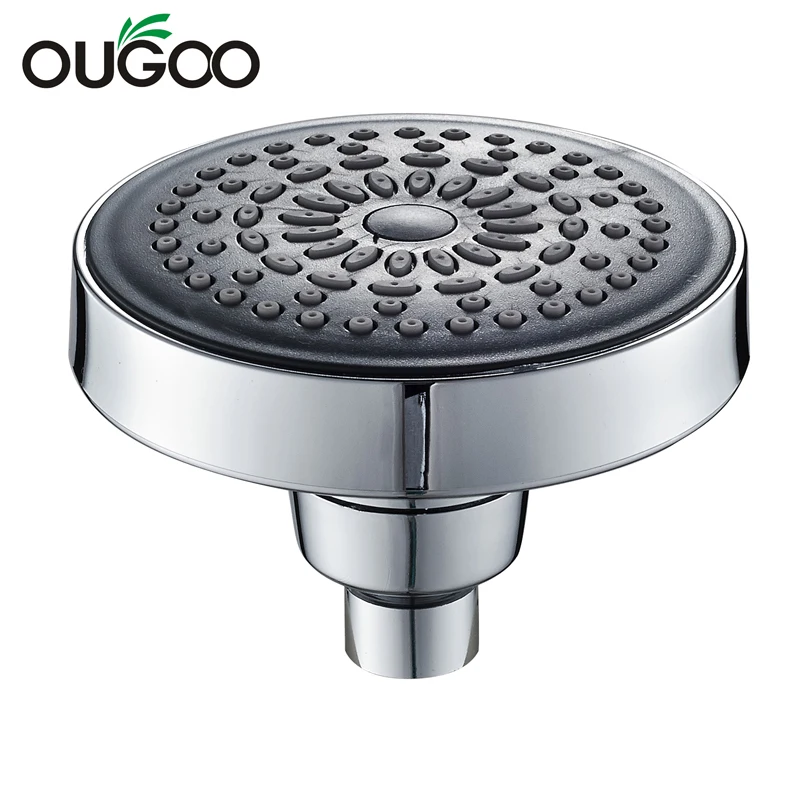 

OUGOO Small Shower Head 360Degree Rotation Top Spray Rain Shower ABS Plastic Chrome Finished Water Saving Bathroom Accessories