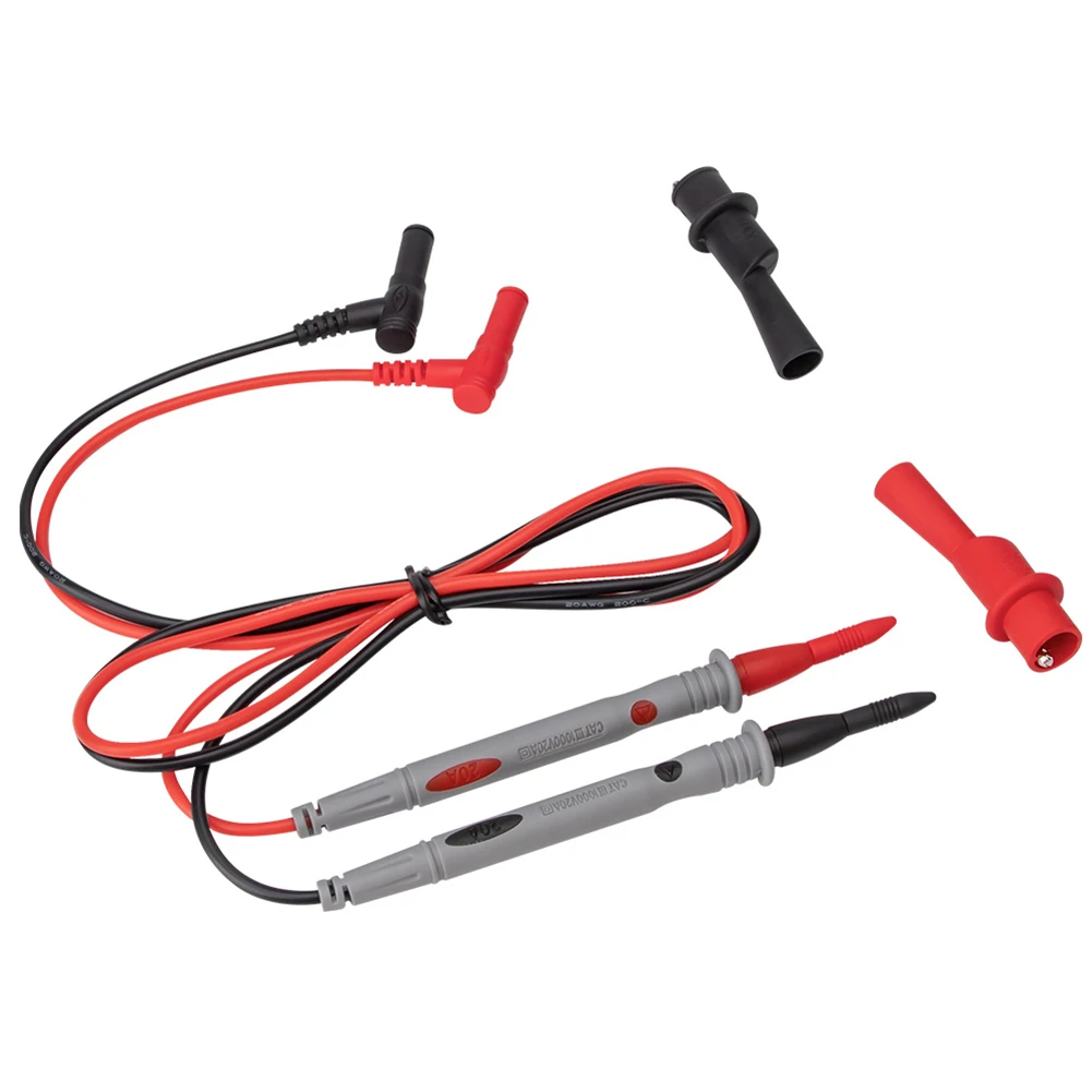 

20A Gold-Plated Tip Digital Multimeter Test Lead 1000V Silicone Rubber Wire Needle Probe Cable Needle Tip GQ