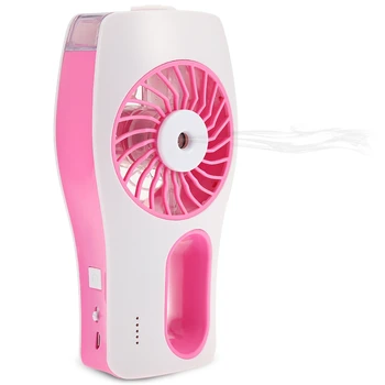 

Mini USB Handheld Beauty Moisturizing Fan with Cooling Spray Humidifier Rechargeable and Portable 3 Modes Humidifier Fan