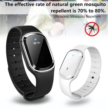 

Ultrasonic Natural Mosquito Repellent Bracelet Waterproof Pest Insect Bugs Anti Mosquito Insect Wristband Ultrasound Outdoor Kid