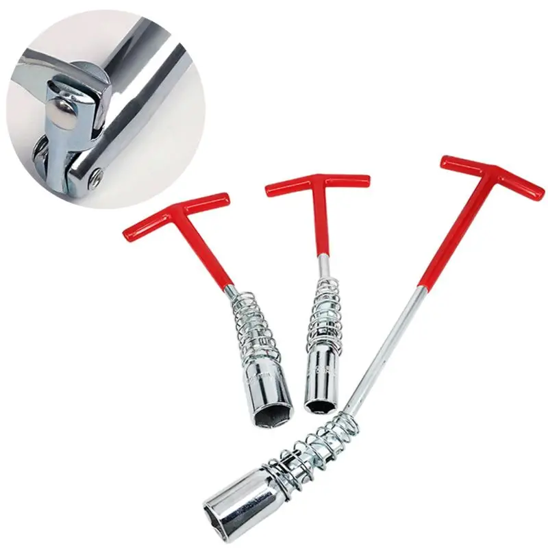 

Remover Installer T-Handle Universal Joint Spark Plug Socket Wrench Automobile Maintenance Modification Disassembly Tool