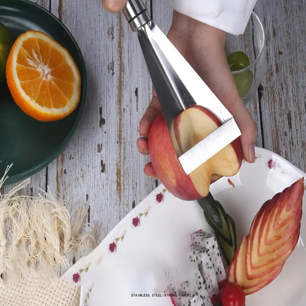Fruit Carving Knife Triangular Shape Vegetable Knife Slicer Noslip