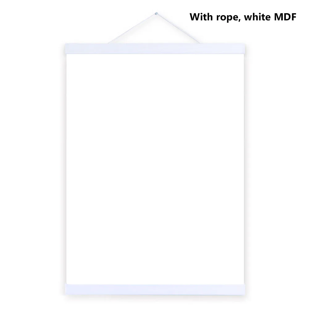 White Frame Современные DIY рамки живопись фото плакат деревянная вешалка картина Магнитная Висячие свитки креативный дом стены искусство Современное украшение - Цвет: White Frame
