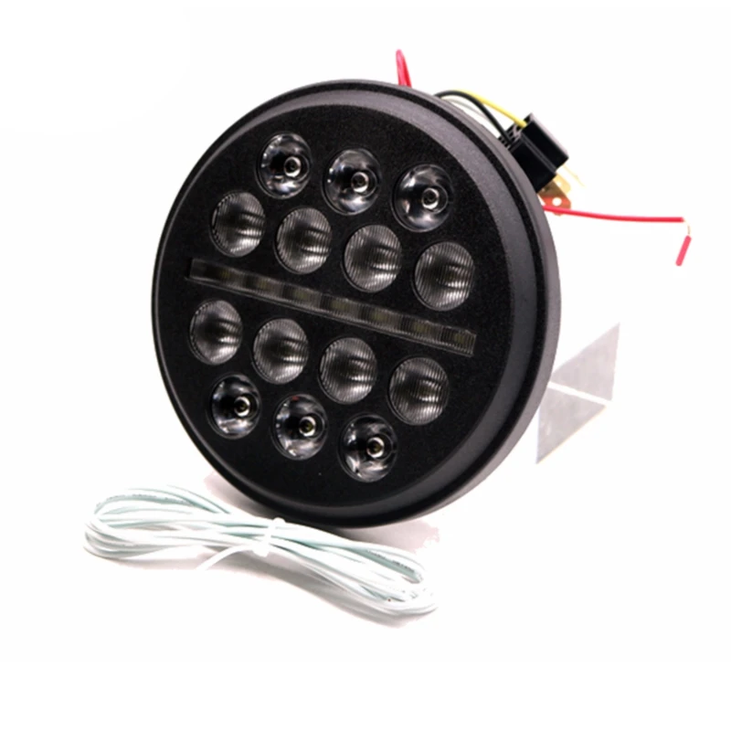 Мотоцикл 5,75 дюймов 5 3/" светодиодный налобный фонарь с DRL для Harley Sportster 883 Dyna Street Bob Light Nightster Night Rod