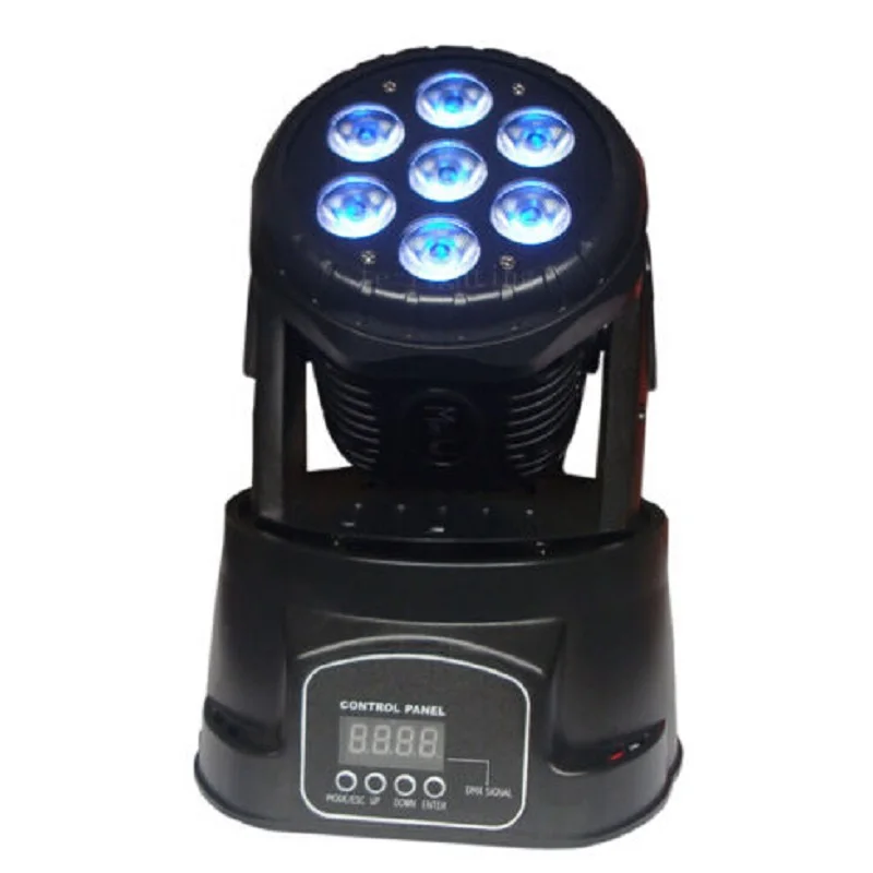

free shipping 2pcs 7x10w moving head wash led stage lighting pro cheap offering dmx512 4/12ch wedding party club light