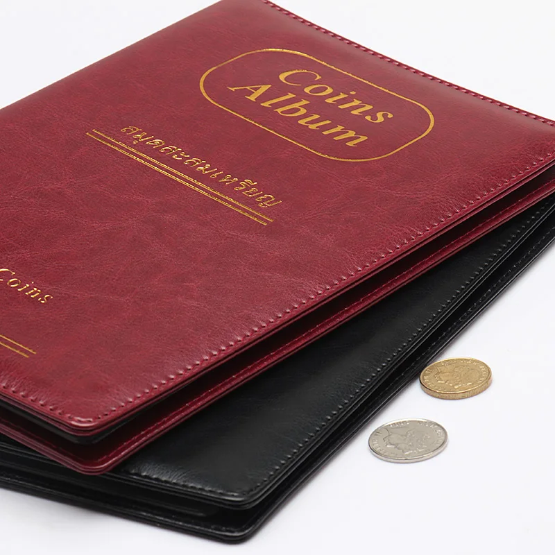 

2019 new 1pc Portable Professional Commemorative Coin Collection Book Album Storage For 45mm 150 Pcs Coin Collection Book PU