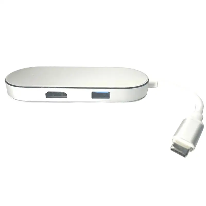 USB C концентратор адаптер USB 3,1 C адаптер с type C зарядный порт HDMI PD зарядное устройство Порт Устройство для чтения карт SD TF 2 USB 3,0 Charigng порта