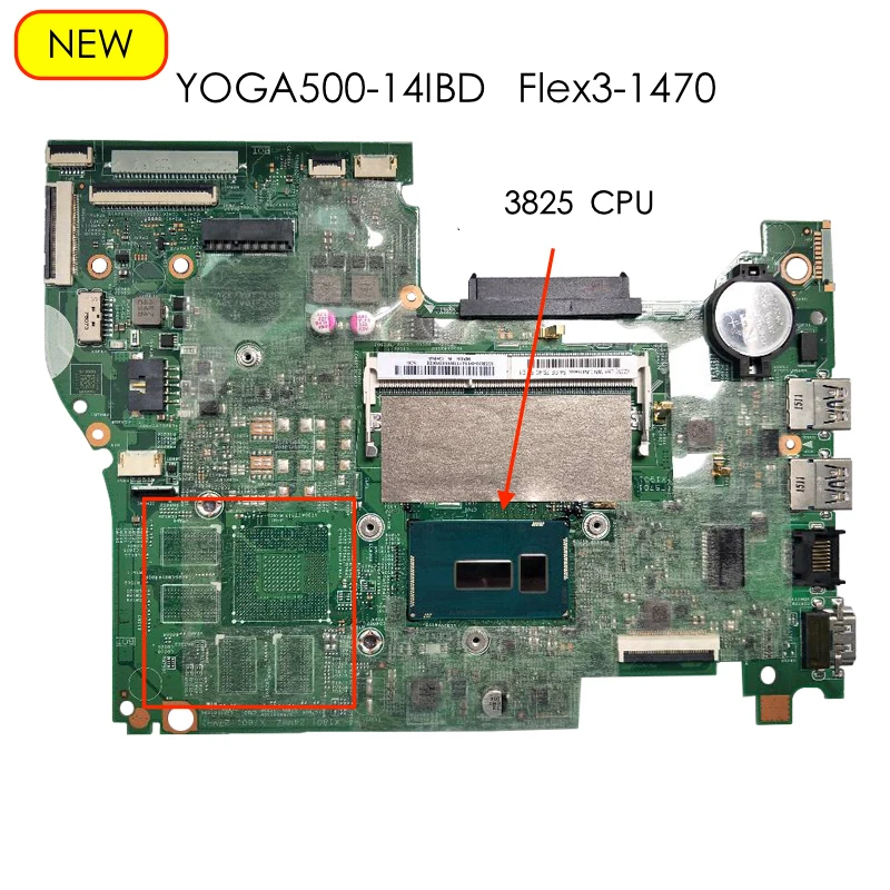

14217-1M For YOGA 500-14IBD FLEX 3-1470 motherboard 3825 CPU