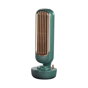 

Small Air Conditioner Spray Fan Mini Cooler Leafless Air Conditioning Fan Portable Air with for Office Home Outdoor