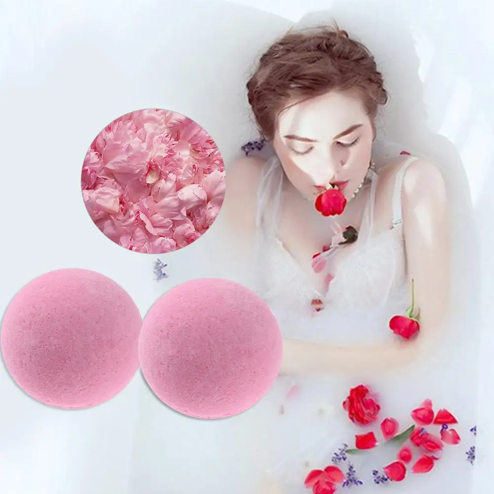 1Pc Bath Salt Ball Deep Sea Body Rose Essential Oil Skin Whiten Relax Stress Relief Natural Bubble Shower Bombs | Дом и сад