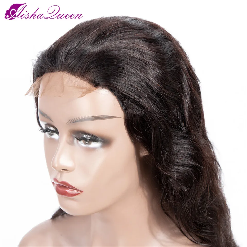  Aisha Queen 4x4 Lace Closure Wig Body Wavy Human Hair 130% Density Lace Wigs Natural Color Non-remy