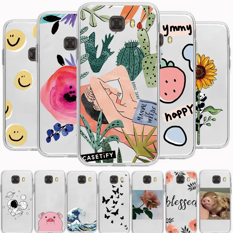 Мягкий силиконовый чехол для Samsung Galaxy C5 C7 C 7 Pro C8 C9 PRO C7000 C710 C9000 C5000 | Мобильные