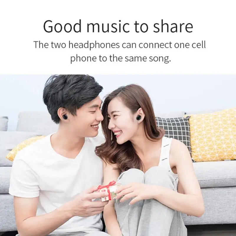Daywemet K15 TWS Мини Bluetooth 5,0 наушники беспроводные в уши стерео наушники гарнитура с зарядным устройством