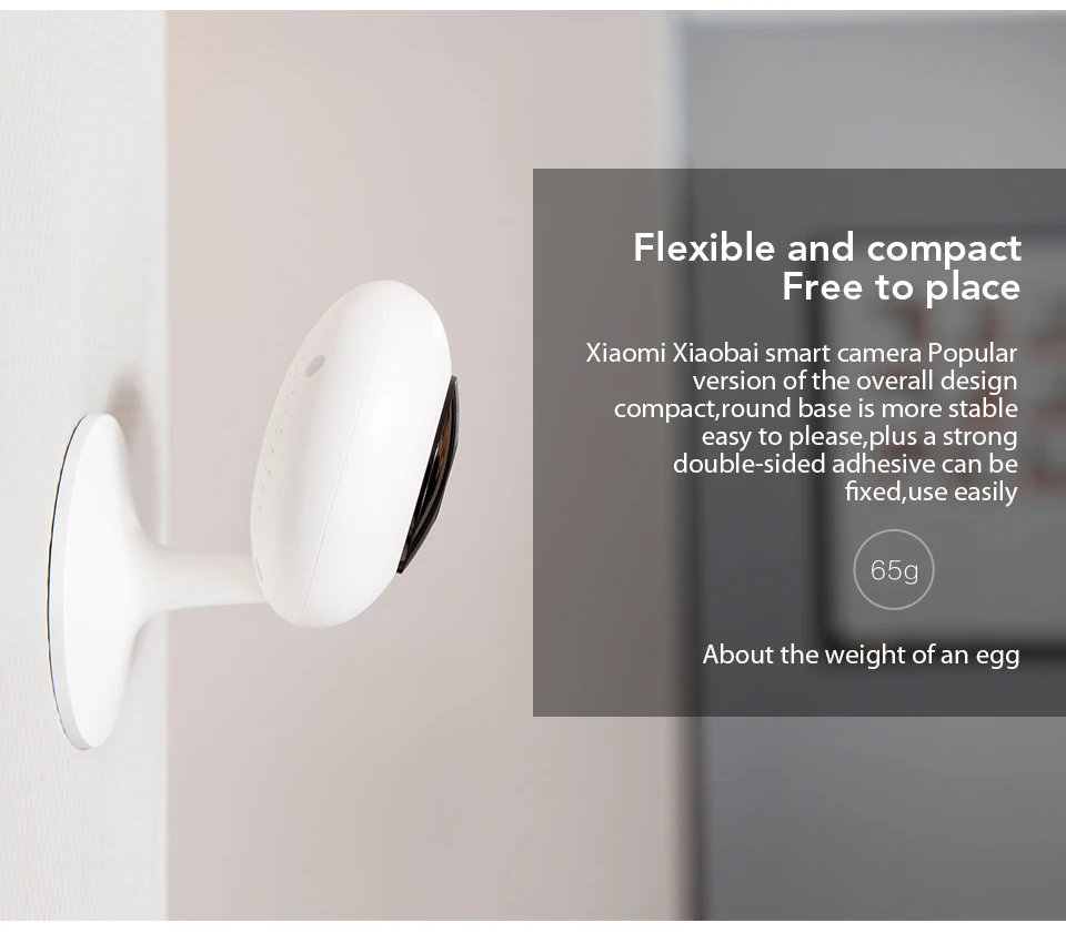 Xiaomi Mijia Xiaobai Smart Camera Popular Version 720P HD Wireless Wifi Infrared Night Vision 100.4 Degree IP Home Cam CCTV (8)