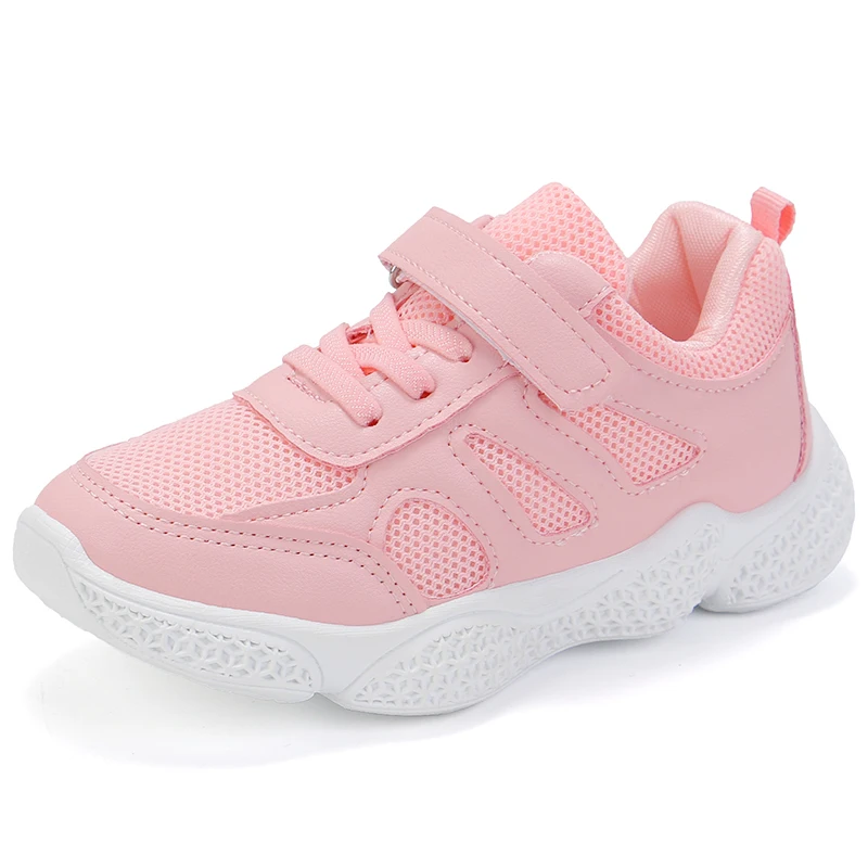 Shoes boys Kids Mesh Sneakers girls Breathable Children Sport Shoes girls Outdoor Running Shoes Casual Footwear SSJ040 - Цвет: SSJ040Pink