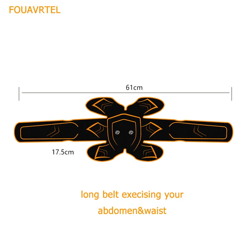 FOUAVRTEL новейший тренажер для мышц живота перезаряжаемый беспроводной EMS Электрический тренажер для мышц - Цвет: 1 abdomen