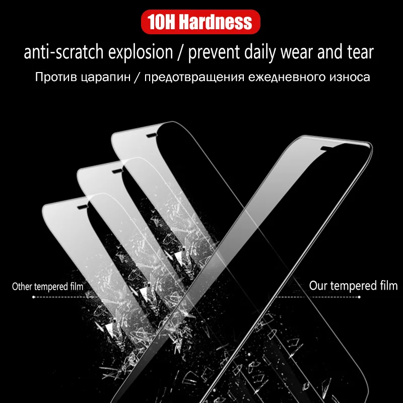 20D полное покрытие закаленное стекло для iPhone 11 Pro MAX Защита экрана для iPhone X XR XS 6 6s 7 8 Plus 11 Pro MAX стеклянная пленка