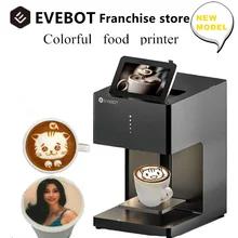 EVEBOT 3d Latte Art Coffee Printer Machine bevande automatiche Selfie per alimenti con connessione WIFI stampa cartucce di inchiostro commestibili