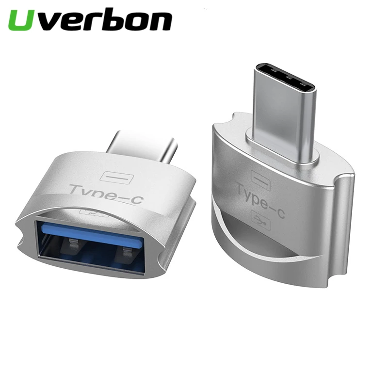 Переходник для передачи данных с Type-C на USB OTG металлический переходник 3 1 папа от 2