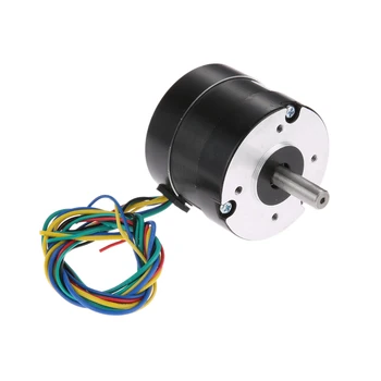 

bowarepr 57mm 36V 46W Brushless DC Motor 3 Phase 57*57*55mm 0.11N.m 8mm Round Shaft 4000RPM BLDC Motor For 3D printer DIY Design