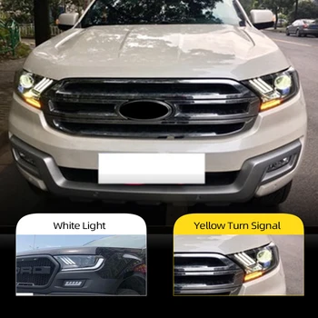

Car Styling for Ford Everest Ranger Headlights 2016-2018 Dynamic Turn Signal LED Headlight DRL Hid Bi Xenon Auto Accessories