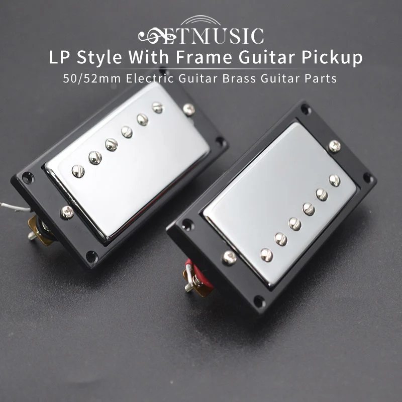 

Пикап Humbucker для электрогитары с рамкой, хромированный наконечник для моста под шею для электрогитары в стиле LP, с латунным покрытием