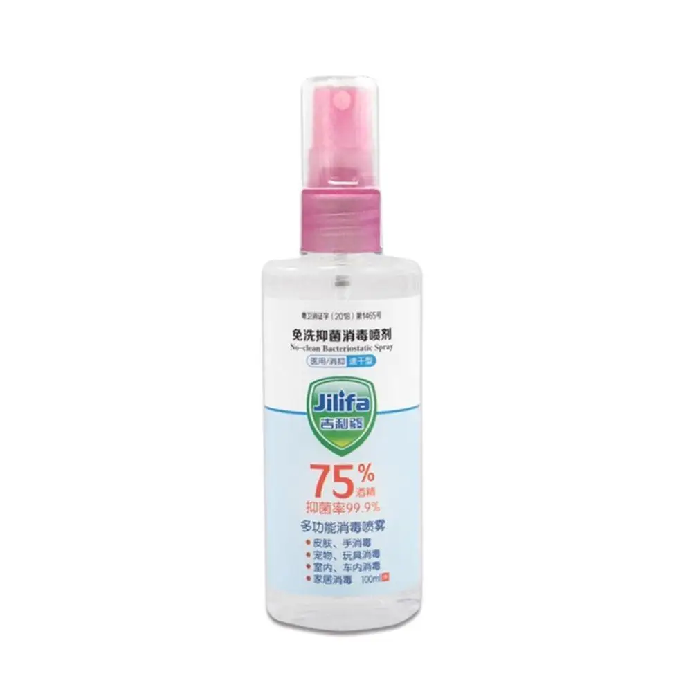 

100ml Spray Portable Disposable 75% Alcohol Hand Gel Disinfection Sterilization Free Water Efficient Disinfection Hand Sanitizer