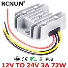Ce rohs do regulador de tensão do impulso do volt a 24 volts 72 w do ce do regulador de tensão do impulso de rcnum 12 v a 24 v 1a 2a 3a