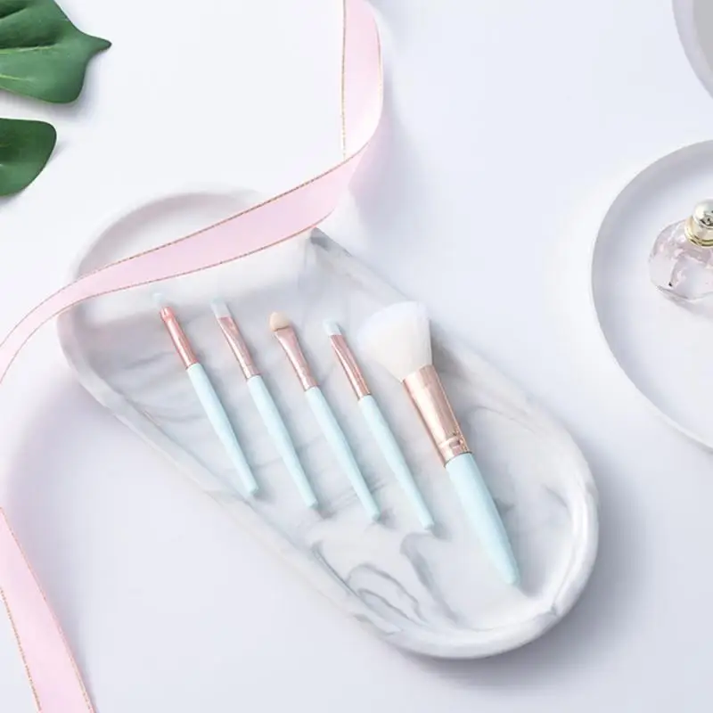 5pcs Make-Up Brushes Set For Foundation Powder Blush Eye Shadow Concealer Lip Eye Make-Up Brush Cosmetics Beauty Tools