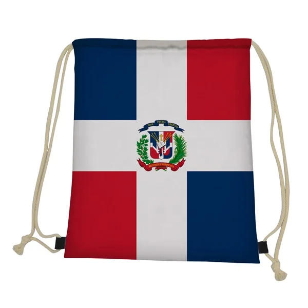 HYCOOL с изображением флага Ямайки, детские спортивные сумки с завязками, рюкзак для бега в тренажерном зале, маленькие сумки для девочек, танцевальная обувь - Цвет: HMF1645Z3