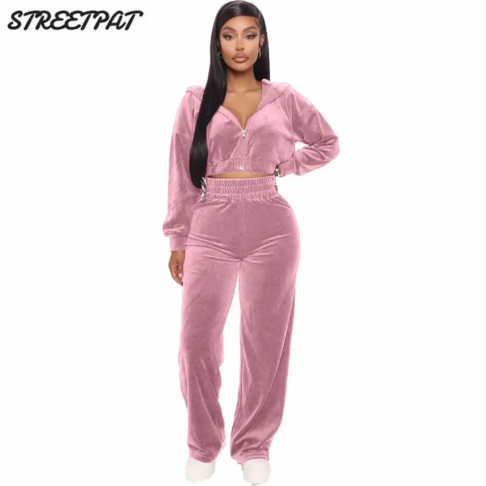 ensemble velours femme