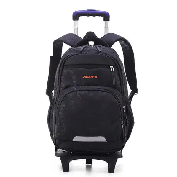 School Bag 2 wheels 2 колеса прокатки съемный школьная сумка детская тележка рюкзак путешествия Кемпинг портативный сумки COD - Цвет: School Bag 2 wheels