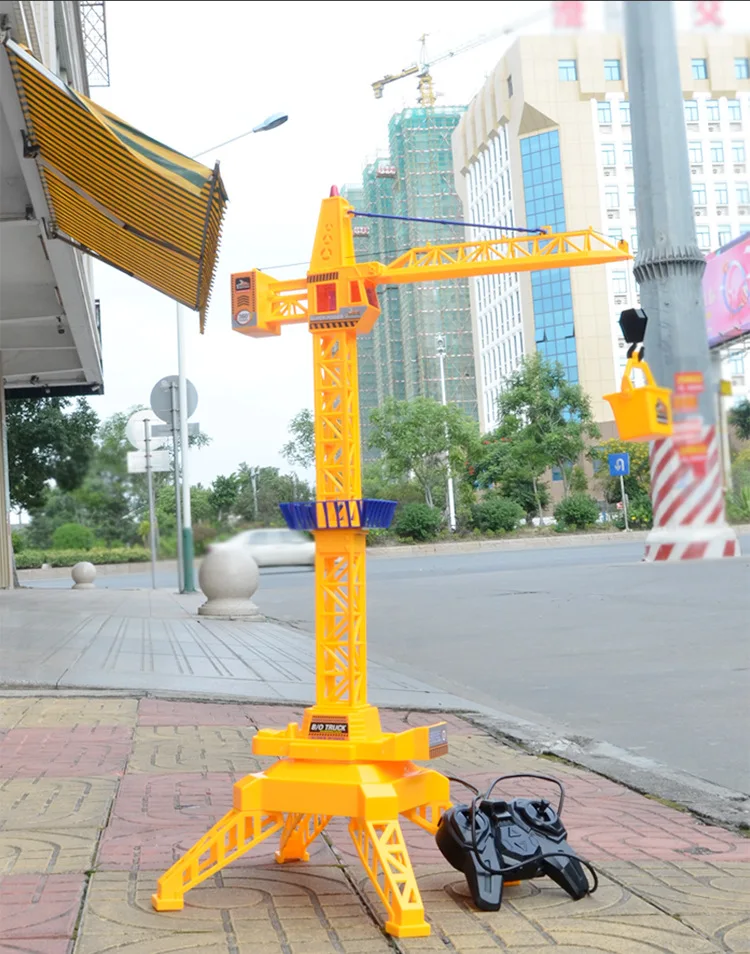 В stockRc Crane 2,4G с дистанционным управлением симулятор звукового эффекта 6 каналов с музыкальной башней кран инженерный автомобиль Рождественский подарок