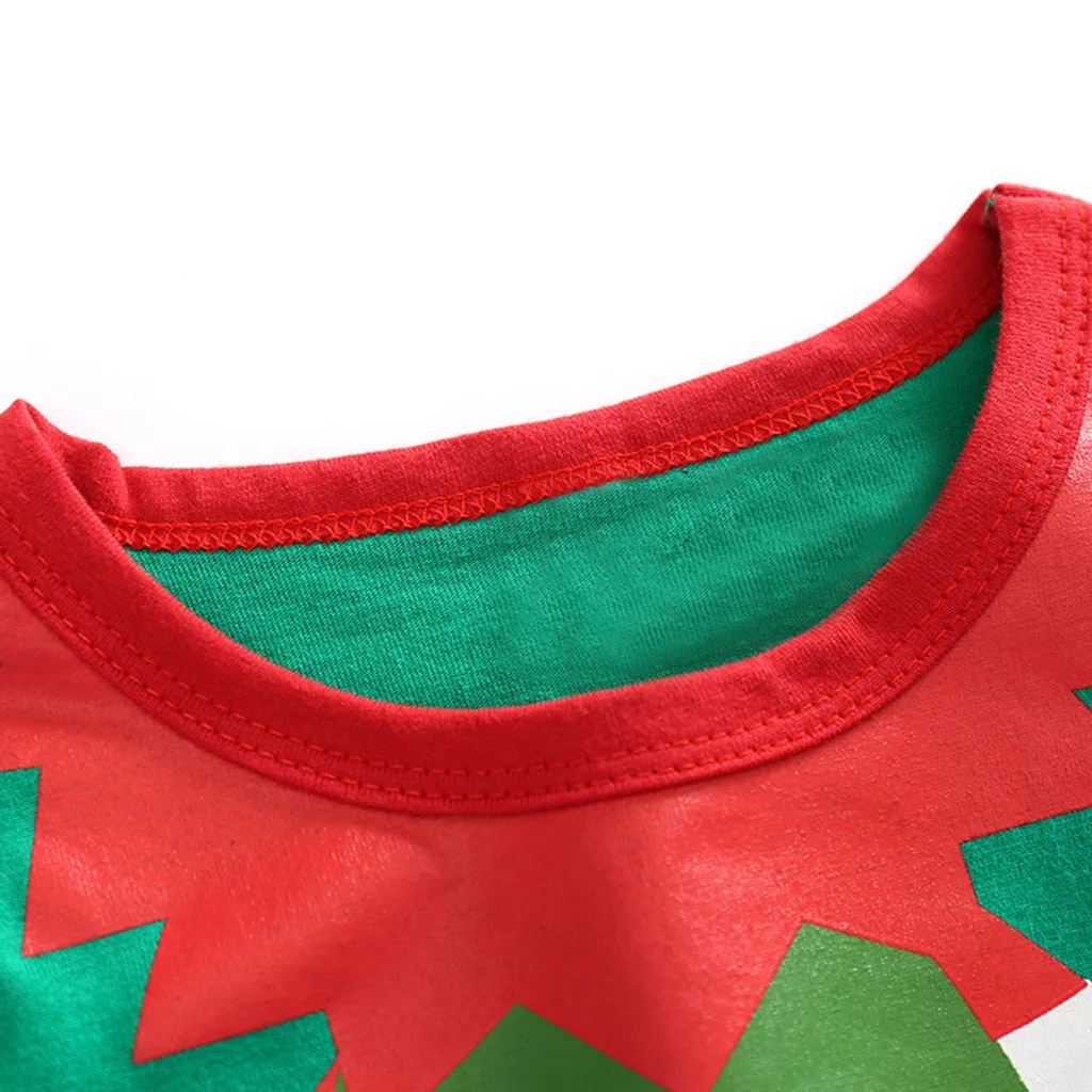 Toddler Kids Baby Boy Girl Cartoon Christmas Xmas T Shirt Pants Hat Outfits Set Kids Clothes Girls Boys Clothes Children Clothes