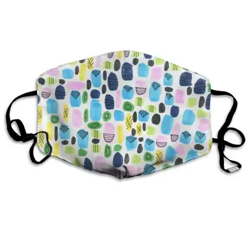 

Mouth Mask Many Colored Dots Print Masks - Breathable Adjustable Windproof Mouth-Muffle, Camping Running for Women and Men