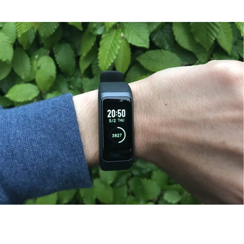 Amazfit Band Cor 2 Смарт часы 5ATM водонепроницаемые 2.5D цветная рамка из нержавеющей стали