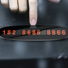 

Temporary Parking Card Phone Number Card Plate Hidden Switch Telephone Number Car Park Stop Automobile Accessories