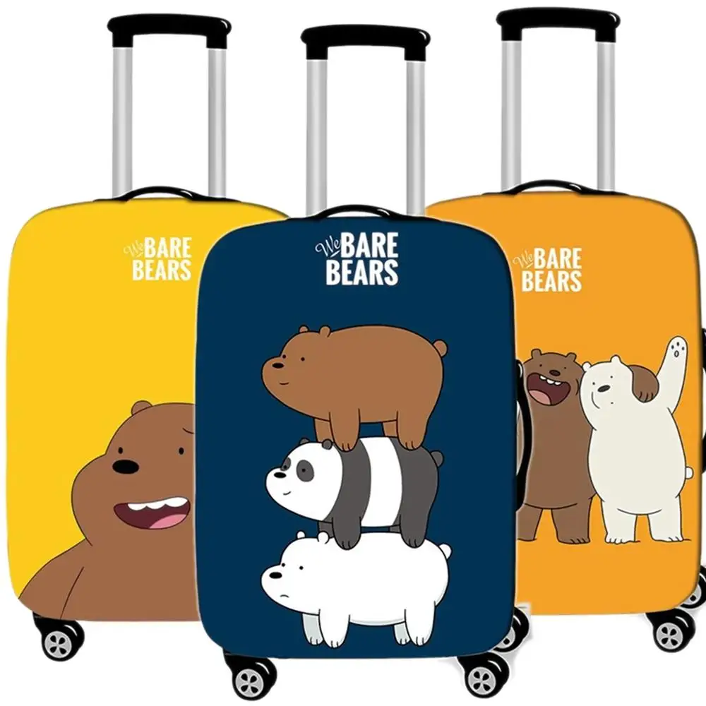 

Cartoon Brown Bear Luggage Case Protective Cover Waterproof Thicken Elastic Suitcase Case Apply 18-32 Inch XL Travel Accessories