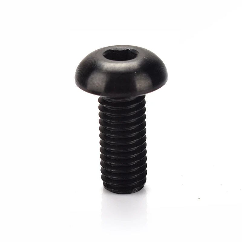 1 pcs black FMFXTR 2 шт. титановый сплав M5* 12 мм велосипедный флягодержатель болт велосипедный флягодержатель винт для горного велосипеда M5x12 - Цвет: 1 pcs black