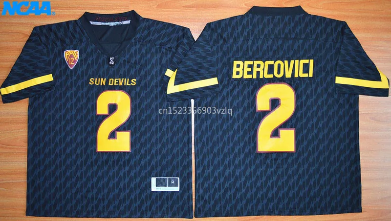 Новое поступление высокое качество Mike Bercovici#2 футболка колледжа Limited Джерси S-XXXL