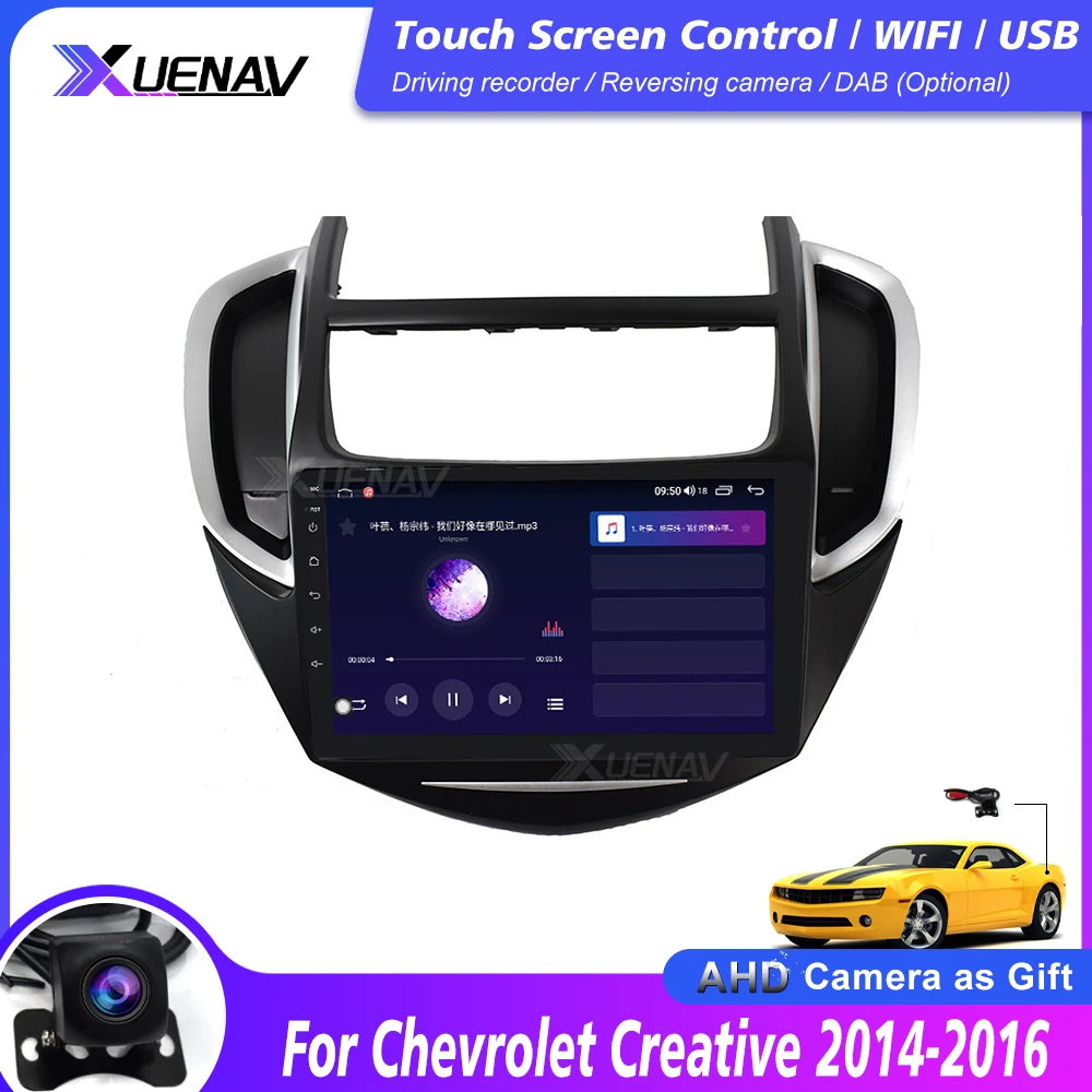 Автомобильный радиоприемник на Android для Chevrolet Creative 2014 2015 2016 автомобильный